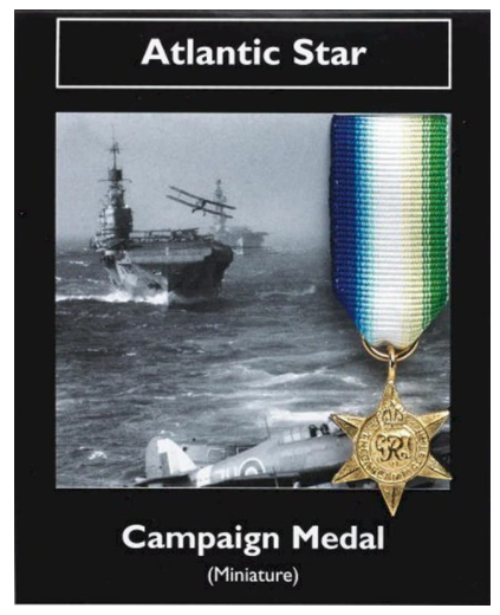 Replica Miniature Atlantic Star Medal Westair