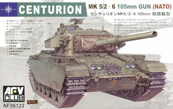 AFV Club 1/35 Centurion Mk 5/2 ' 6 (NATO) Scale Model AFV Club