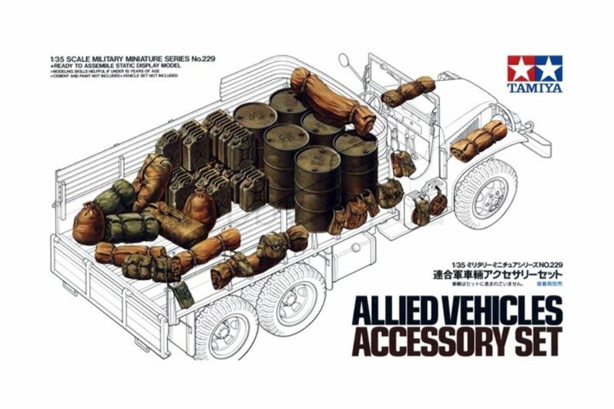 Tamiya 1/35 Allied Vehicles Accessory Set Model Accessories Tamiya