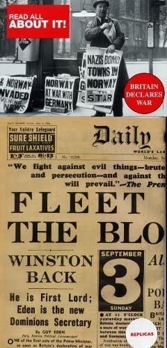 Britain Declares War - Replica Newspaper Collectables The Memorabilia Pack Co