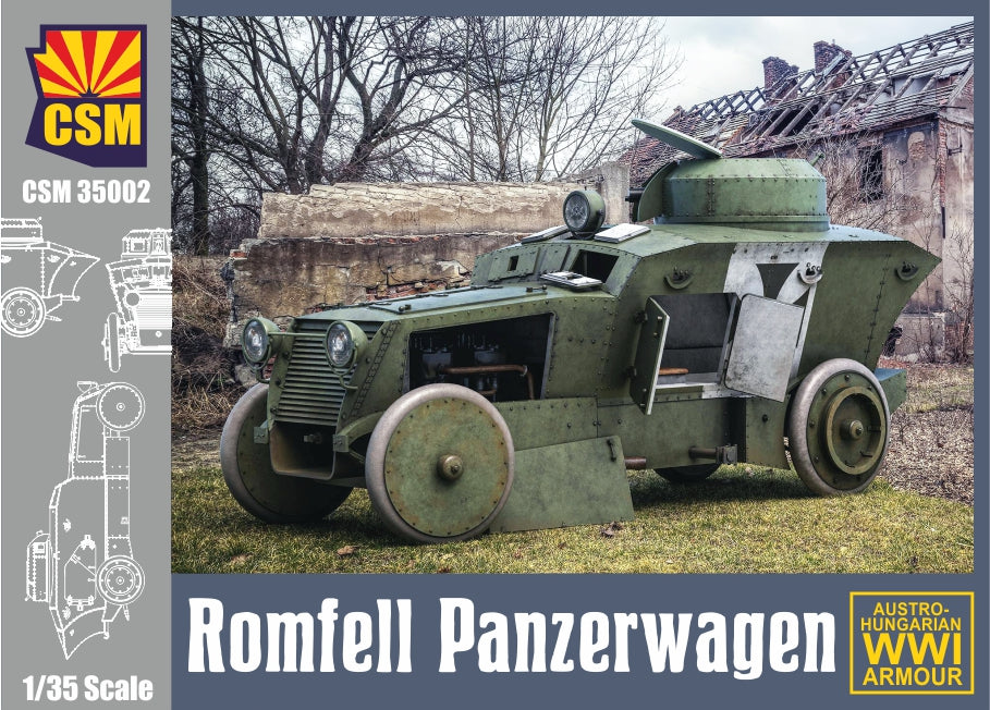 CSM 1/35 Scale Romfell Panzerwagen Scale Model CSM