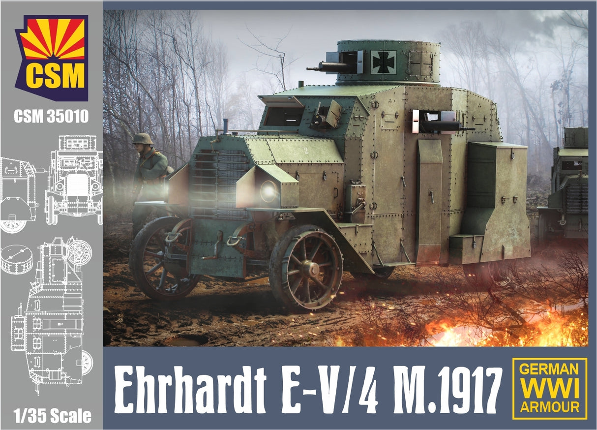 CSM 1/35 scale German Armoured car E-V/4 M.1917 Scale Model CSM