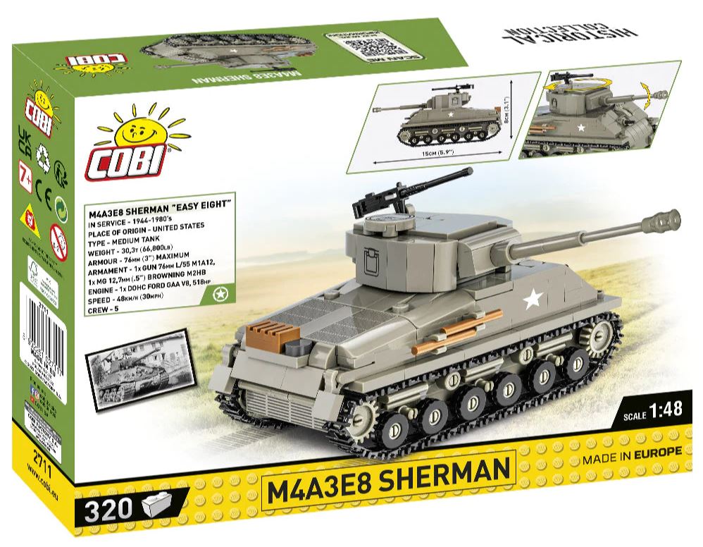 Cobi 1/48 Scale M4A3E8 Sherman