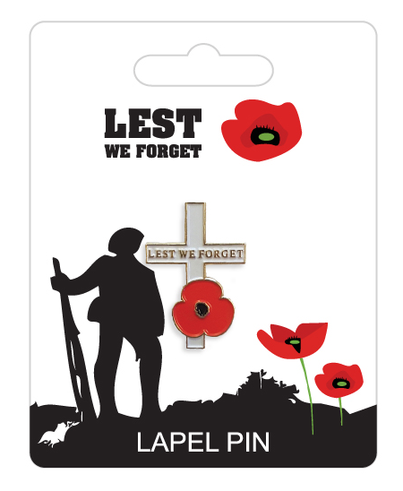Poppy Cross Lapel Pin Pin Badge Portfolio Group