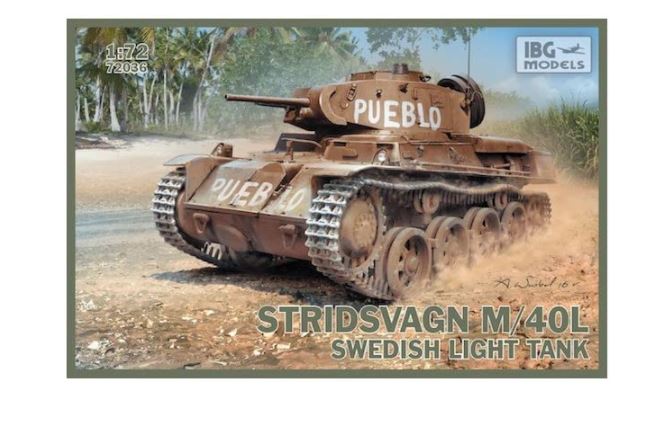 IBG 1/72 Stridsvagn M/40 L Swedish Light Tank Scale Model IBG Models