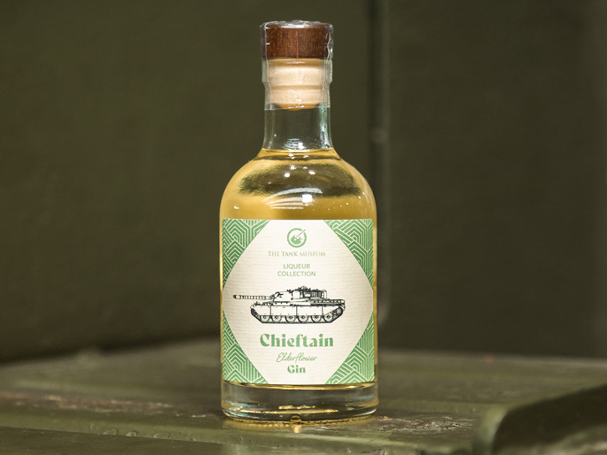 Tank Museum Liqueur - Chieftain Elderflower Gin Drink Friary Vintners LTD
