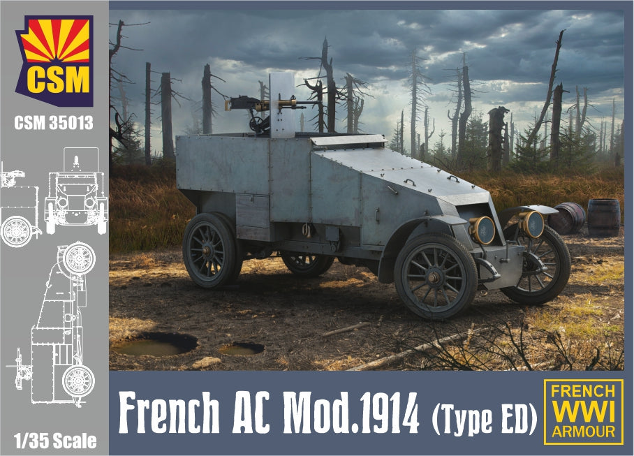 CSM 1/35 scale French AC Mod 1914 (Type ED) Scale Model CSM