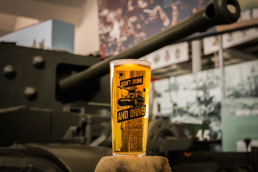 Don't Drink and Drive Pint Glass Drinkware Piddle