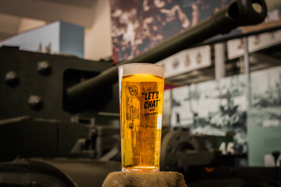 Let's Chat Pint Glass Drinkware Piddle