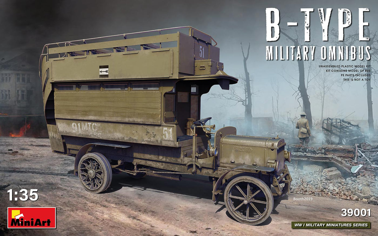 MiniArt 1/35 British Military B-Type Military Omnibus Scale Model MiniArt