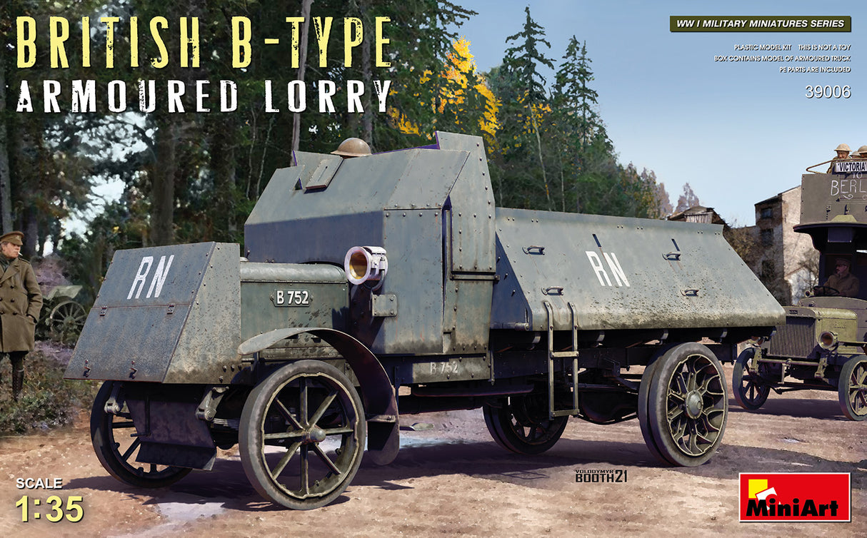 MiniArt 1/35 British B-Type Armoured Lorry Scale Model MiniArt