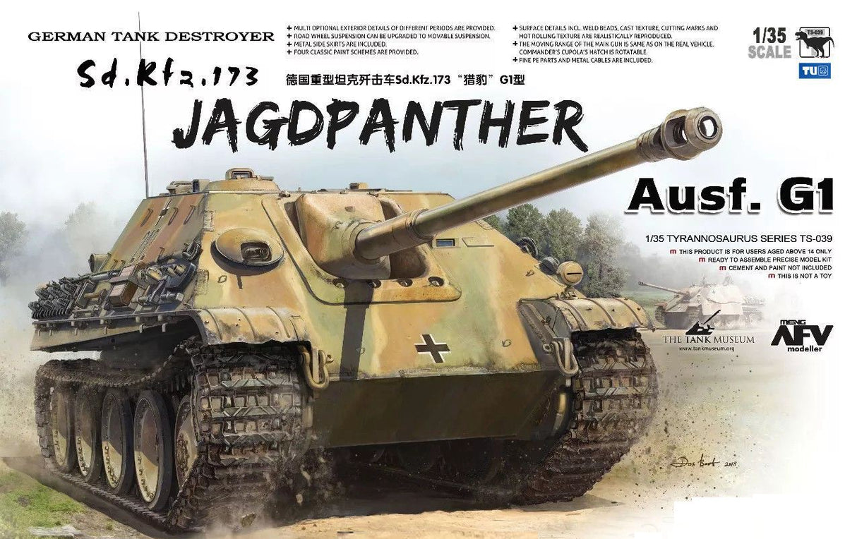 Meng 1/35 Jagdpanther Ausf. G1 Scale Model Meng