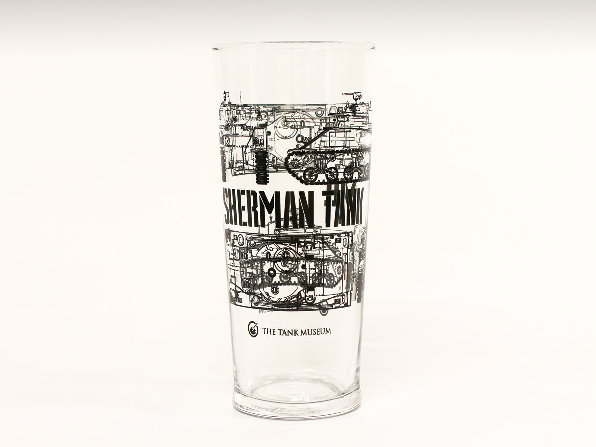 Sherman Blueprint Pint Glass