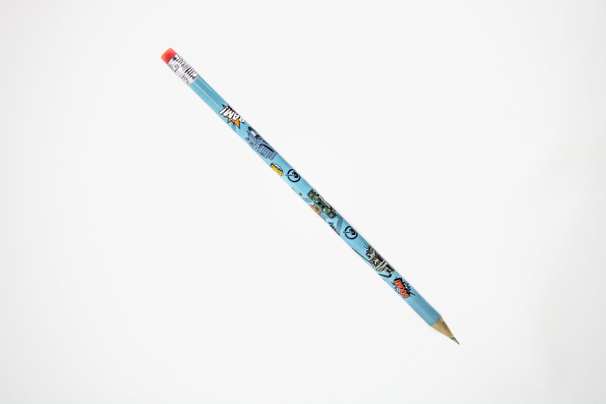 Tank Character Pencil Stationery Emblem