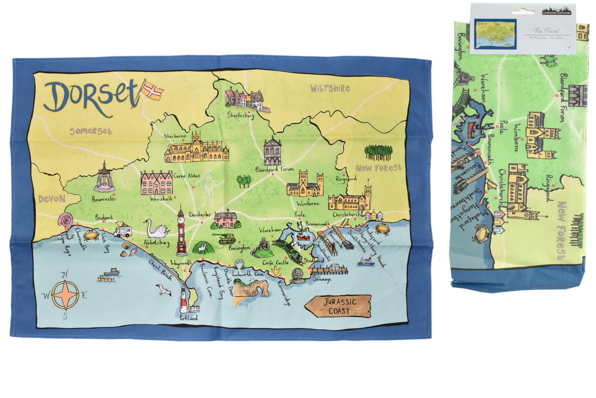 Dorset Printed Tea Towel Tea Towel Kandy Toys