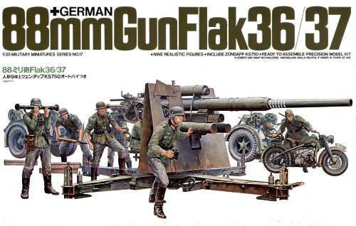 Tamiya 1/35 88mm Gun Flak 36/37 Scale Model Tamiya