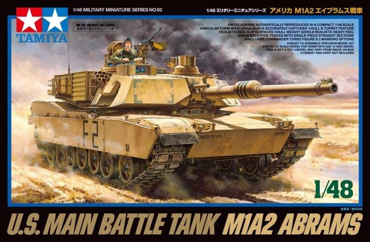 Tamiya 1/48 M1A2 Abrams Scale Model Tamiya Default Title