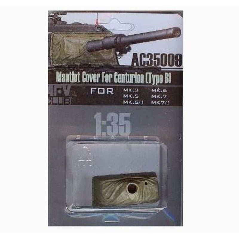AFV Club 1/35 Mantlet Cover For Centurion Tank, (Type B) Scale Model AFV Club