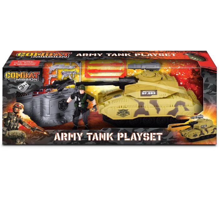 Combat Mission: Army Tank Playset Toy Kandy Toys