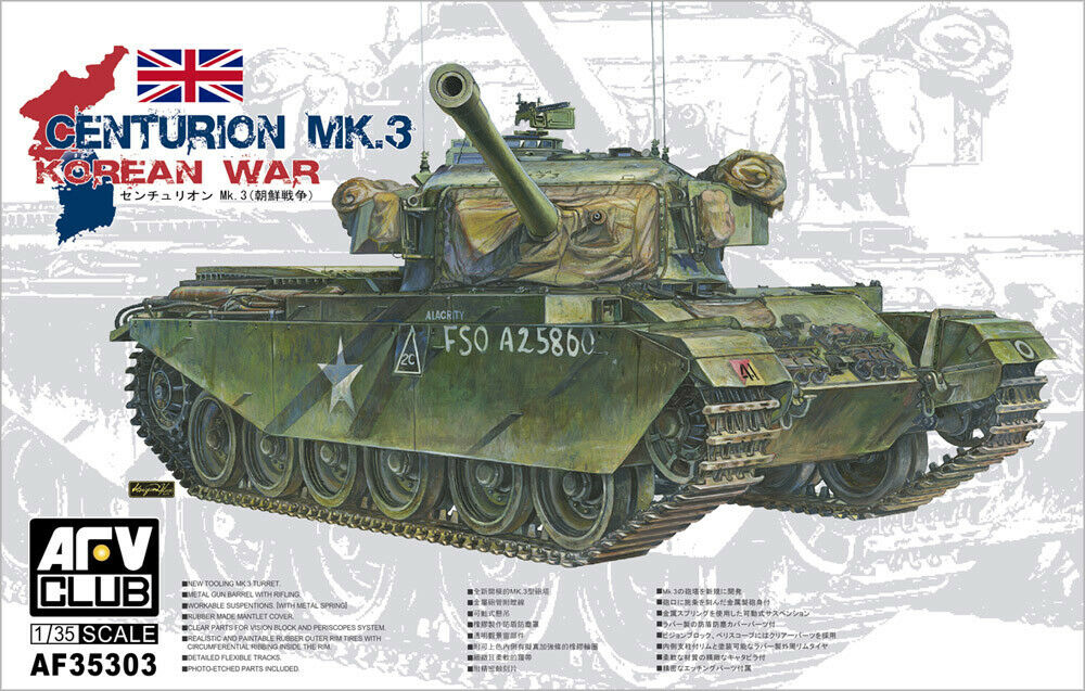 AFV Club 1/35 Centurion Mk3 'Korean War' Scale Model AFV Club