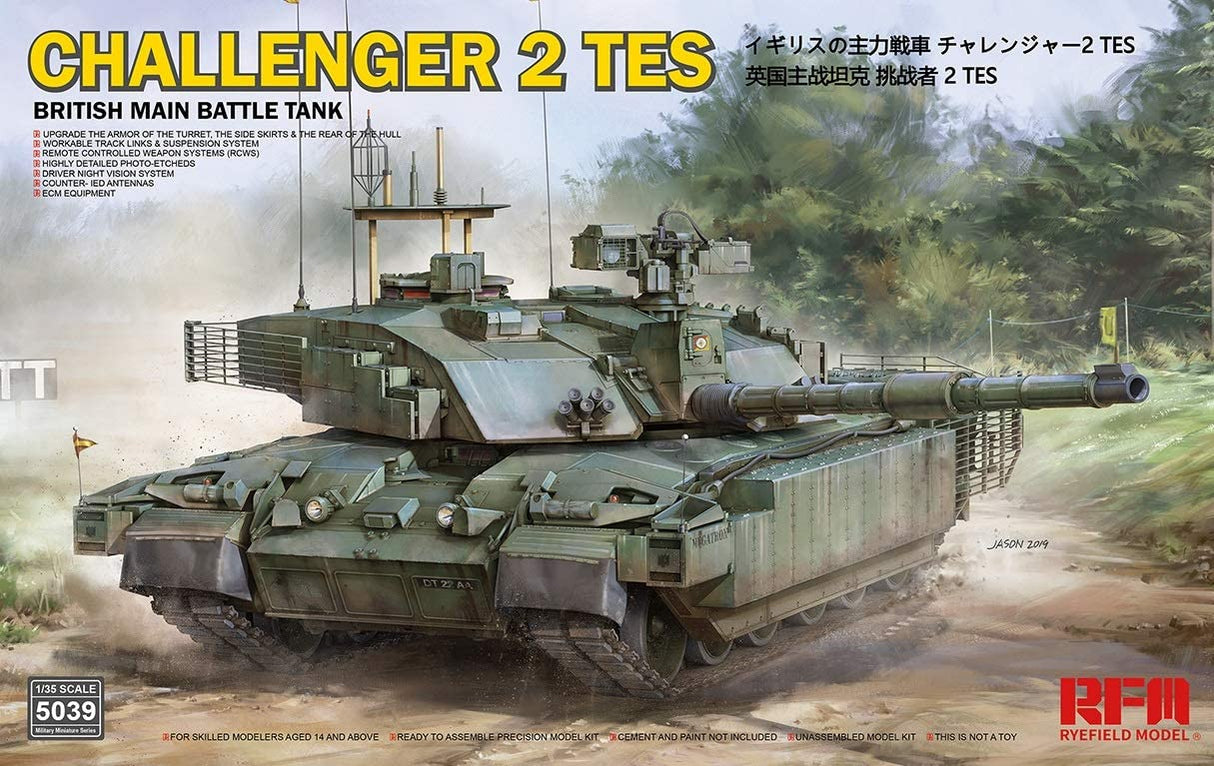Ryefield Model 1/35 Challenger 2 TES British Main Battle Tank Scale Model Ryefield
