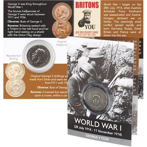Replica World War 1 George V Shilling Coin Westair