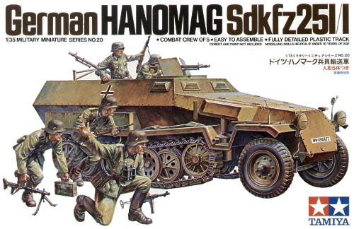 Tamiya 1/35 German Hanomag Sdkfz251/1 Scale Model Tamiya Default Title