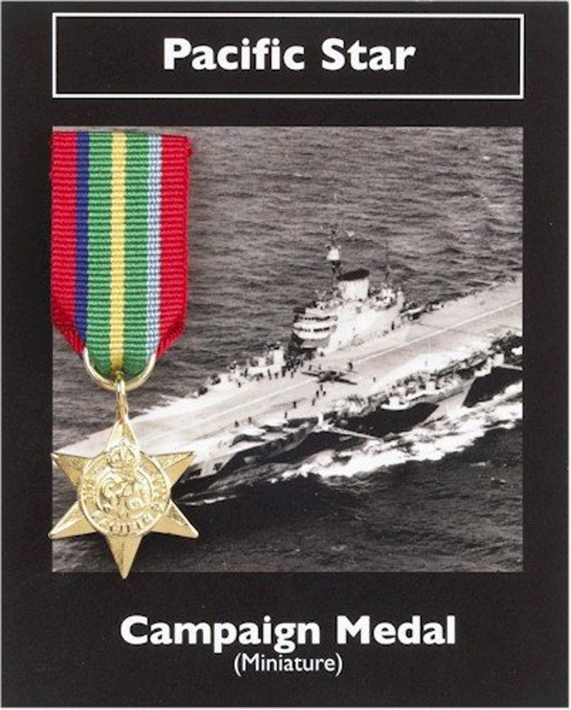 Replica Miniature Pacific Star Medal Westair