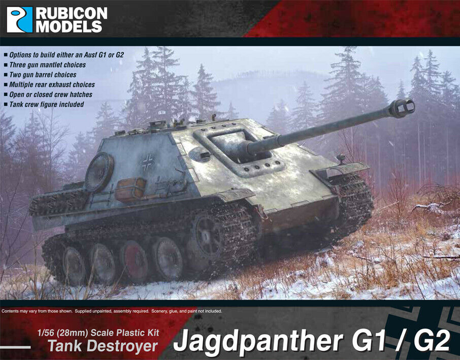 Rubicon Models 1/56 Jagdpanther G1/G2 Scale Model Rubicon models.