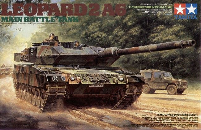 Tamiya 1/35 Leopard 2 A6 Main Battle Tank Scale Model Tamiya