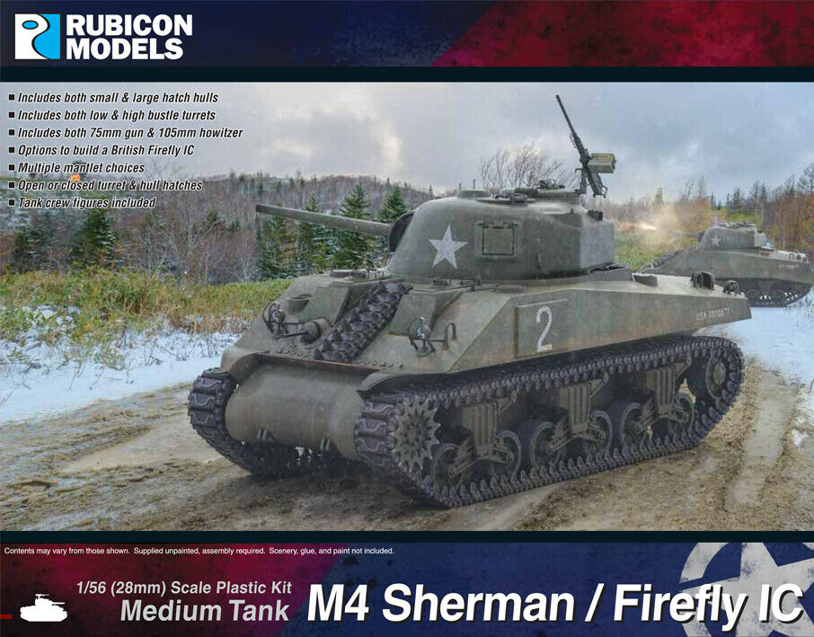 Rubicon Models 1/56 M4 Sherman/Firefly IC Scale Model Rubicon models.