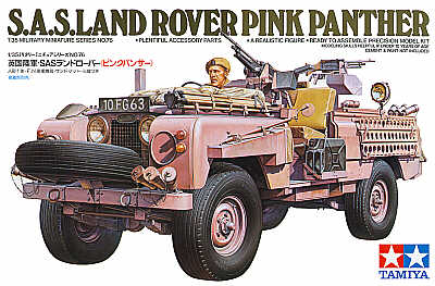 Tamiya 1/35 SAS Land Rover Pink Panther Scale Model Tamiya