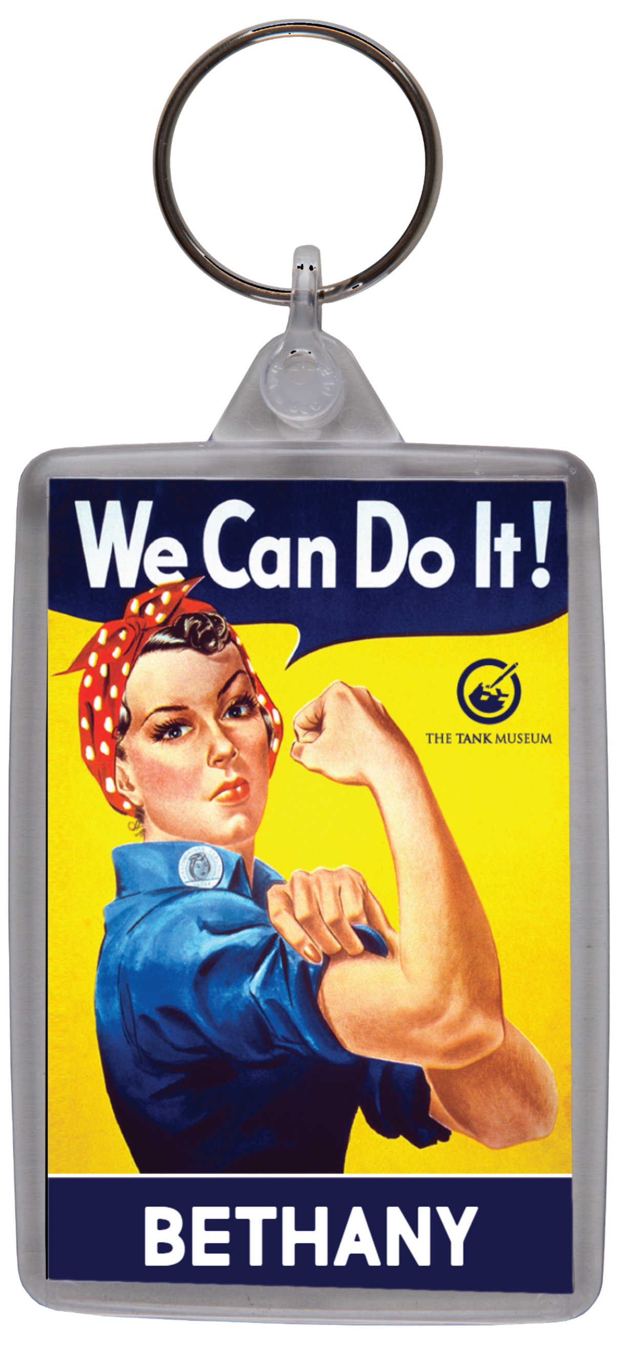 We Can Do It Personalised Keyring Keyring My Moments