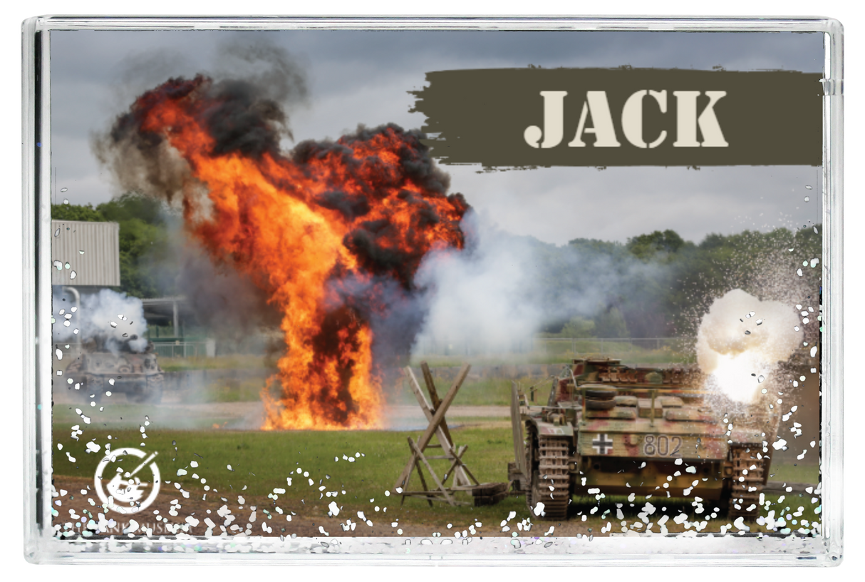 D-Day Personalised Glitter Block Glitter Box My Moments