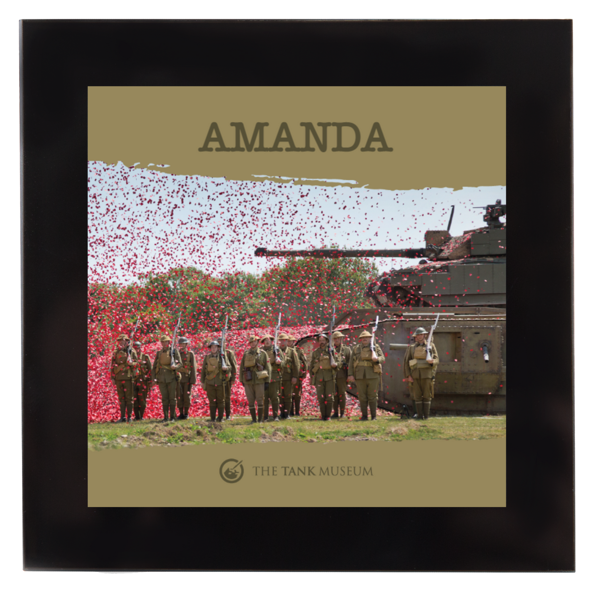 Poppy Square Coaster Coaster My Moments