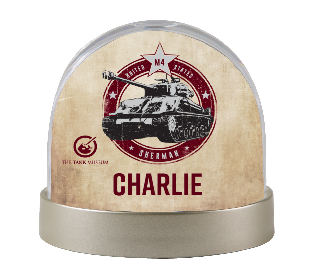Sherman M4 Snow Globe Snow Globe My Moments