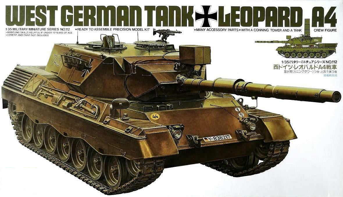 Tamiya 1/35 West German Leopard A4 Scale Model Tamiya