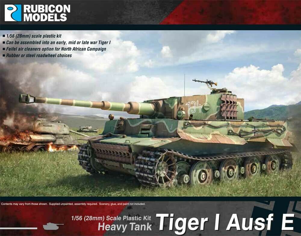 Rubicon Models: 1/56 Tiger I Ausf E Scale Model Rubicon models.