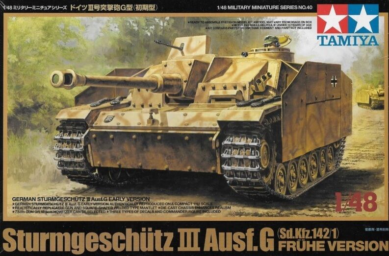 Tamiya 1/48 Sturmgeschutz III Ausf. G Scale Model Tamiya