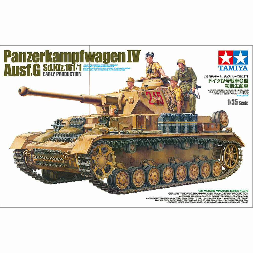 Tamiya 1/35 Panzerkampfwagen 4 Ausf,G Early Scale Model Tamiya