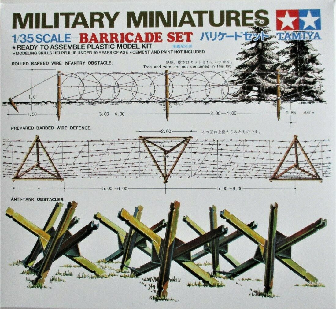 Tamiya 1/35 Barricade set Scale Model Tamiya