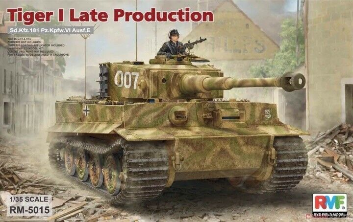 Ryefield model 1/35 Tiger 1 late production Scale Model Ryefield