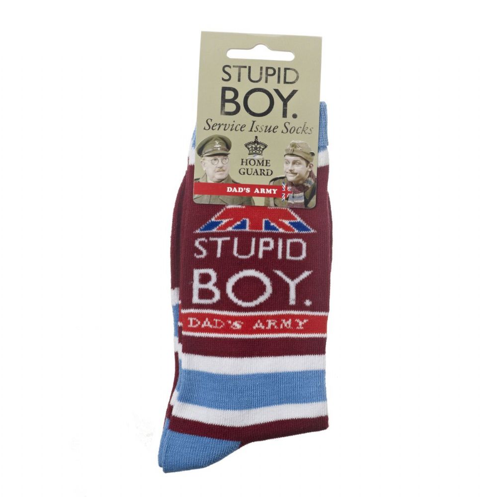 Dad's Army Arrow 'Stupid Boy' Socks Socks Joe Davies Ltd
