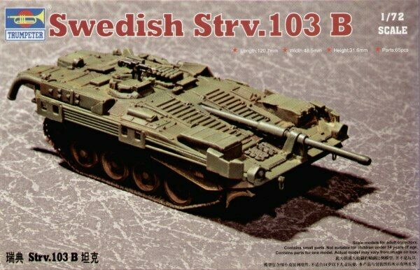 Trumpeter 1/72 Swedish Strv 103B Scale Model Trumpeter