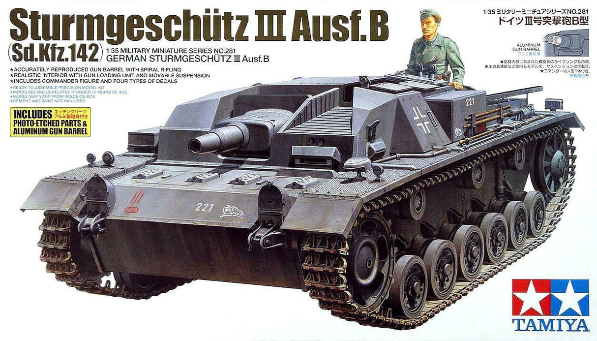 Tamiya 1/35 Sturmgeschütz III Ausf.B Scale Model Tamiya