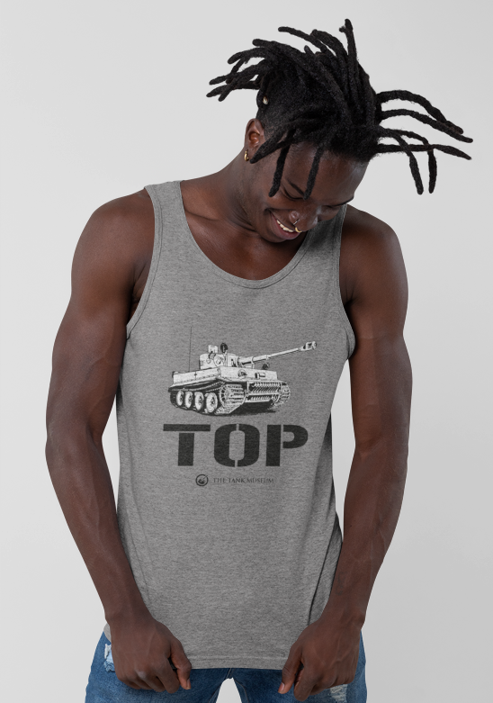 Tiger Tank Top T-Shirt Kingfisher S Grey