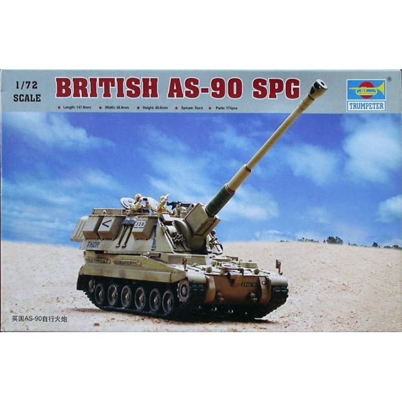 Trumpeter 1/72 British AS-90 SPG Scale Model Trumpeter