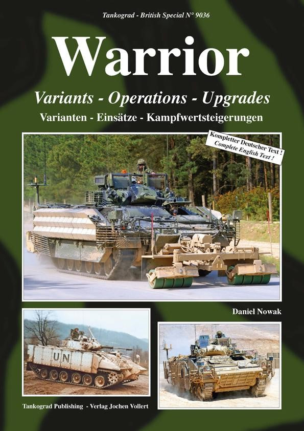 Tankograd 9036 Warrior, Variants, Operations, upgrades. Book Tankograd