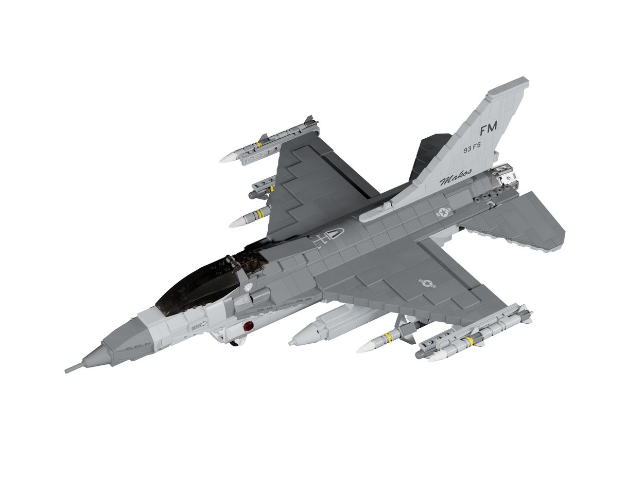 Brickmania 1/48 Lockheed-Martin® F-16 Fighting Falcon, Atom Brick Brick Models [variant_option4]