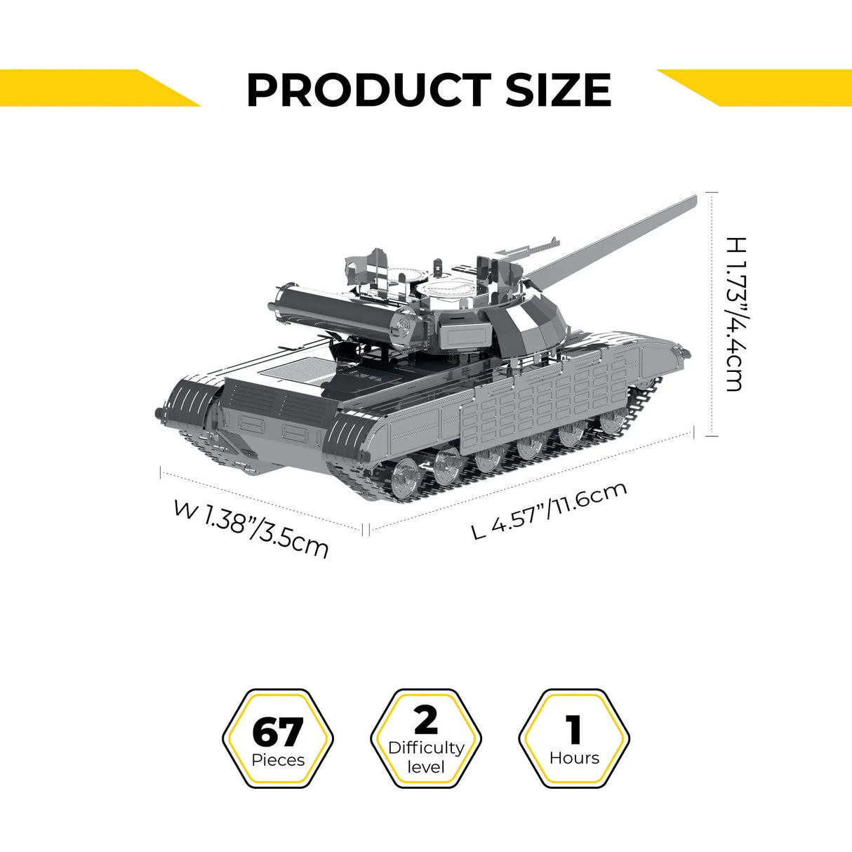 Metal Time: 1/72 Scale Bulat T-64B Scale Model [variant_option4]